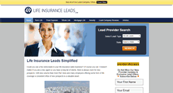 Desktop Screenshot of lifeinsuranceleads.com