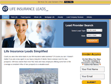 Tablet Screenshot of lifeinsuranceleads.com